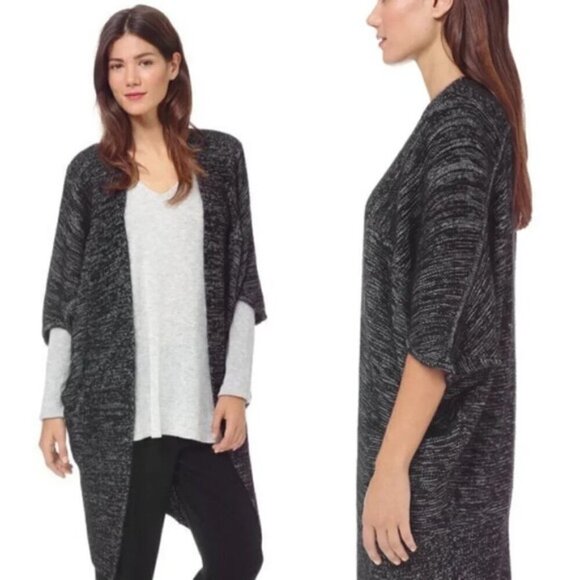 Babaton Aritzia Javier Cardigan Sweater Cocoon Open Front Mohair Wool Black XXS - Picture 6 of 14